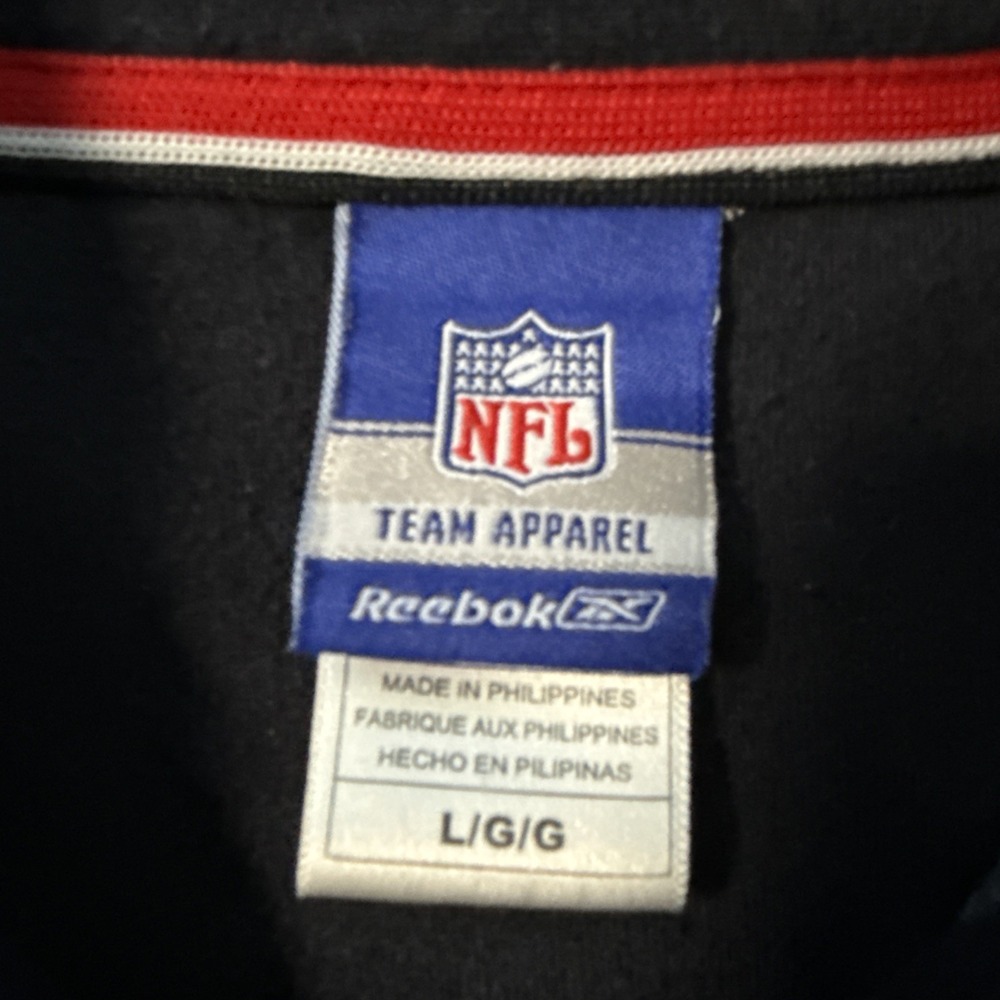 NFL Reebok Atlanta Falcons Button Up Bowling Shirt Y2K Loop Collar Sz L - Picture 3 of 11